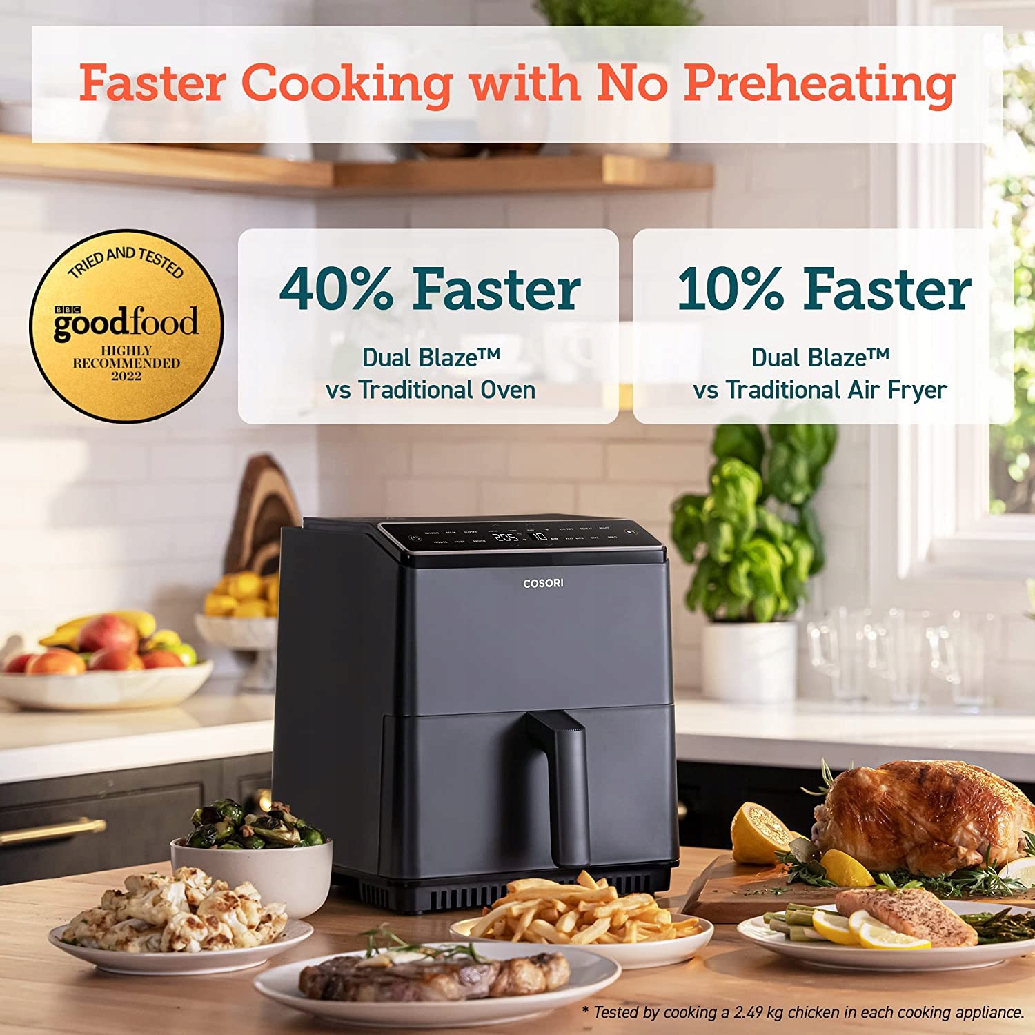 FRYTKOWNICA Cosori Dual Blaze 6.4L AIR FRYER 1700W - Sklep, Opinie, Cena w