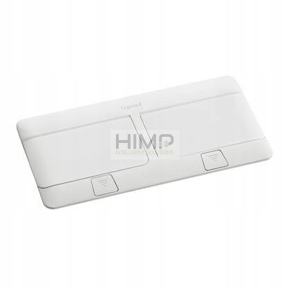 Podlahová zásuvka Biela v pracovnej doske 8 modulov Legrand