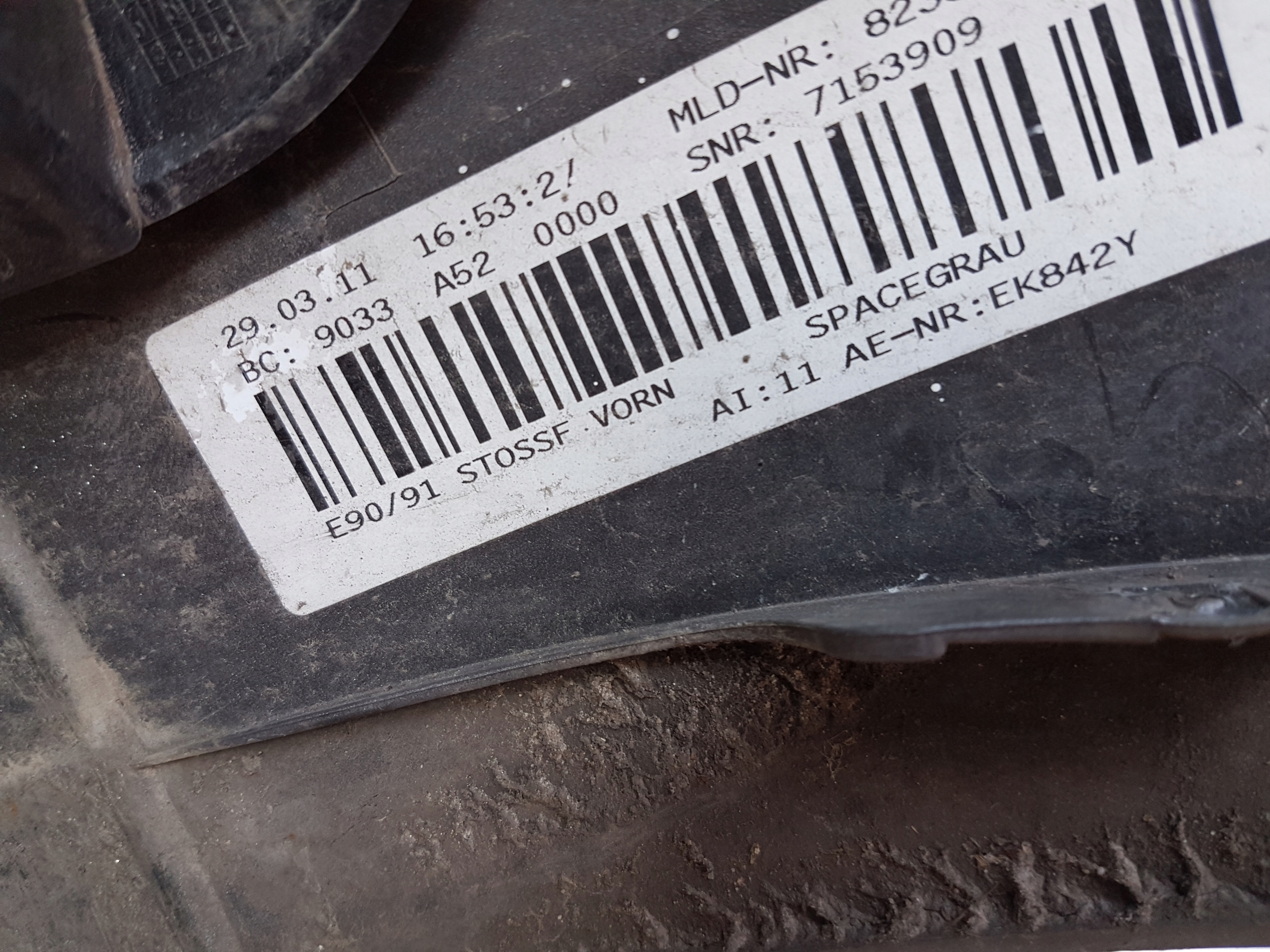 front bumper BMW E90 E91 LCI 7204250