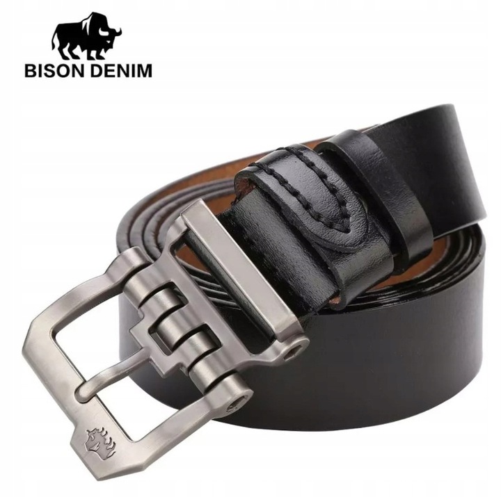

Solidny pasek skórzany Bison Denim 125cm