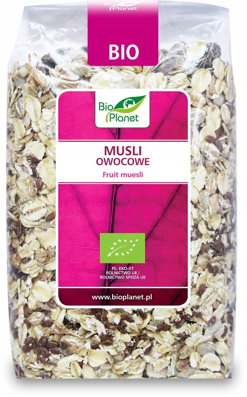 3X Bio Planet Musli ovocné Bio 600 g Bio Planet