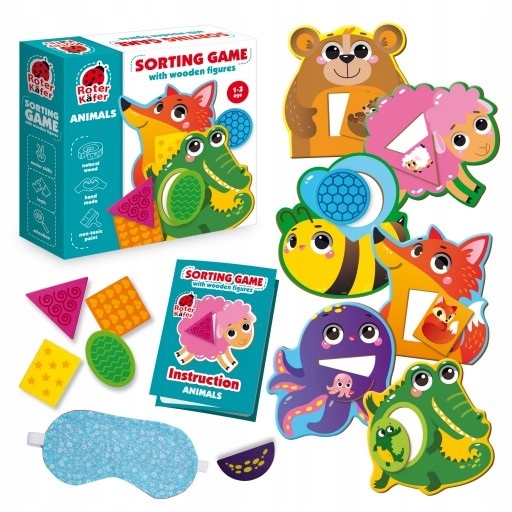 SORTER PIERWSZA GRA EDUKACYJNA ZWIERZĘTA 1-3 LAT