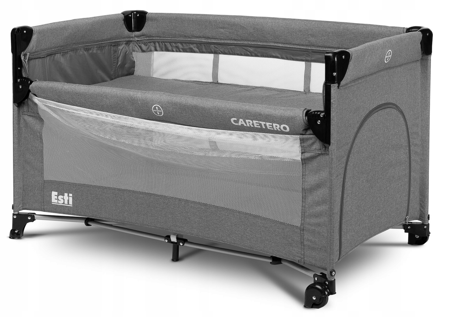 

Caretero Łóżeczko turystyczne z dostawką Esti gra