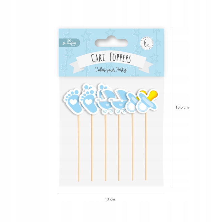 

Pikery Baby Shower 6 szt. Chłopięce