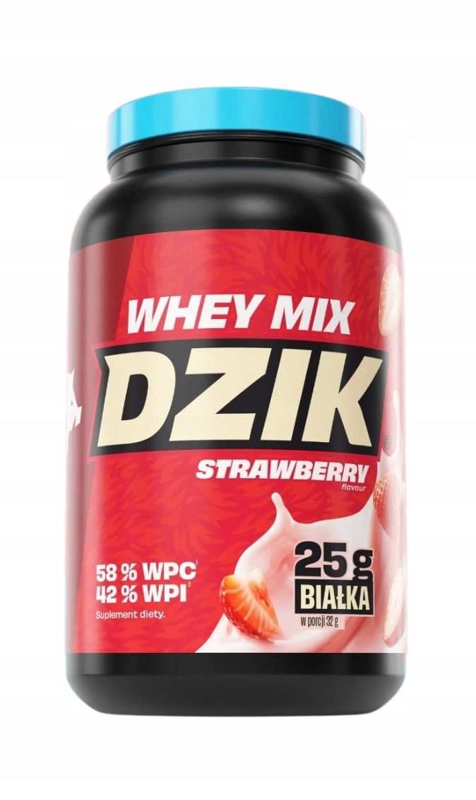 Protein Wpc&wpi Whey MIX Divočák 704 g, příchuť Jahoda