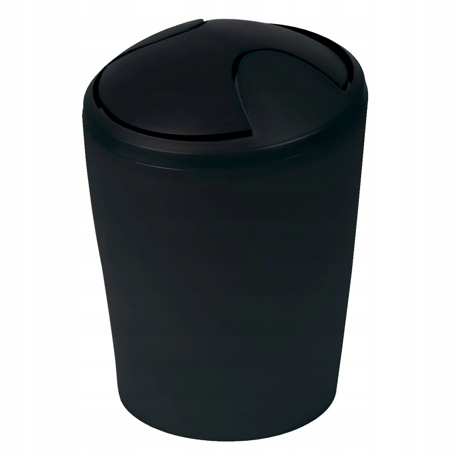 Levně Spirella výklopný odpadkový koš Move, černý plast, 5 L