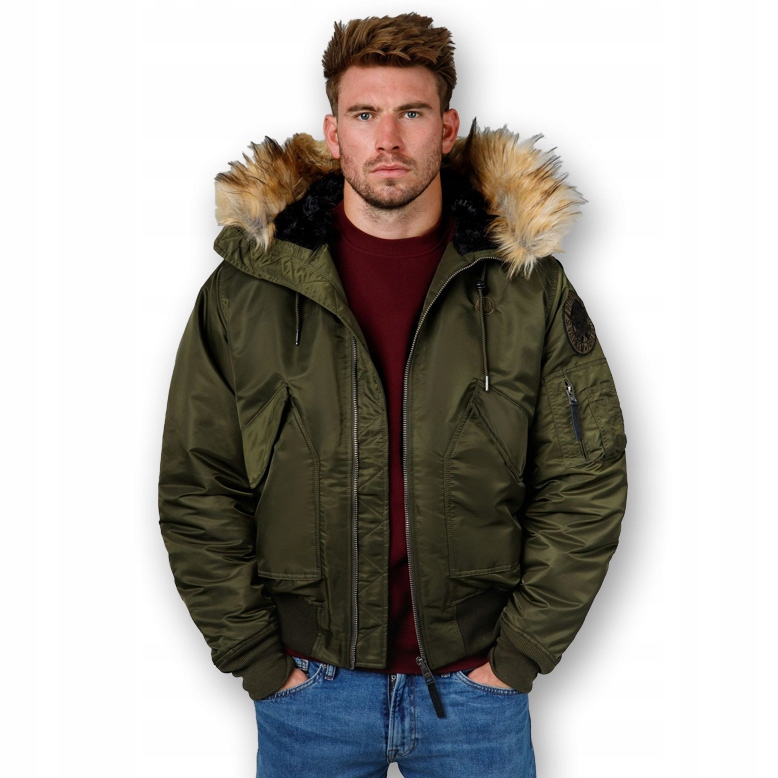 Pánská Zimní bunda Oversize s kapucí Pitbull Harvest Bomber