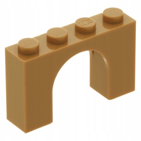 

Lego Łuk 1 x 4 x 2 Medium Nougat 6182 Nowy