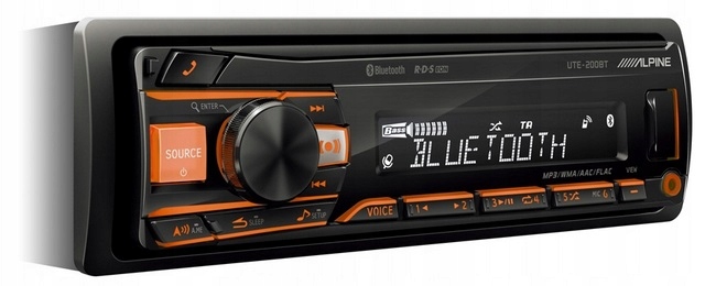 Alpine UTE-201BT Radio samochodowe Bluetooth Aux MP3 Usb Multi-Color-Zdjęcie-0