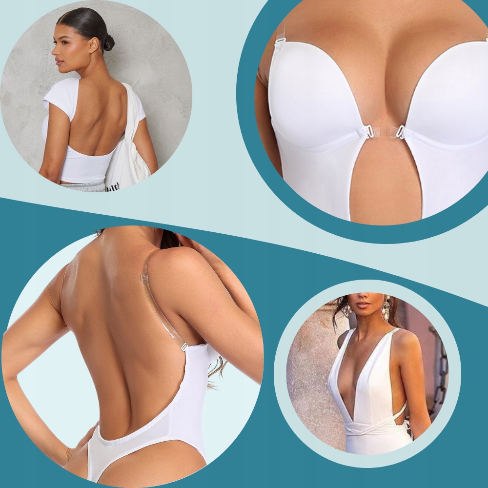 DAMSKIE BODY DO SUKNI BIUSTONOSZ STRINGI WYSZCZUPLAJĄCE BEZ PLECÓW BIAŁE S Fason majtek stringi