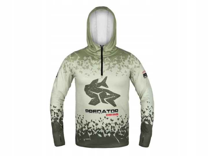 Bluza z kapturem Delphin Uv Armor 50+ Predator Rozmiar M