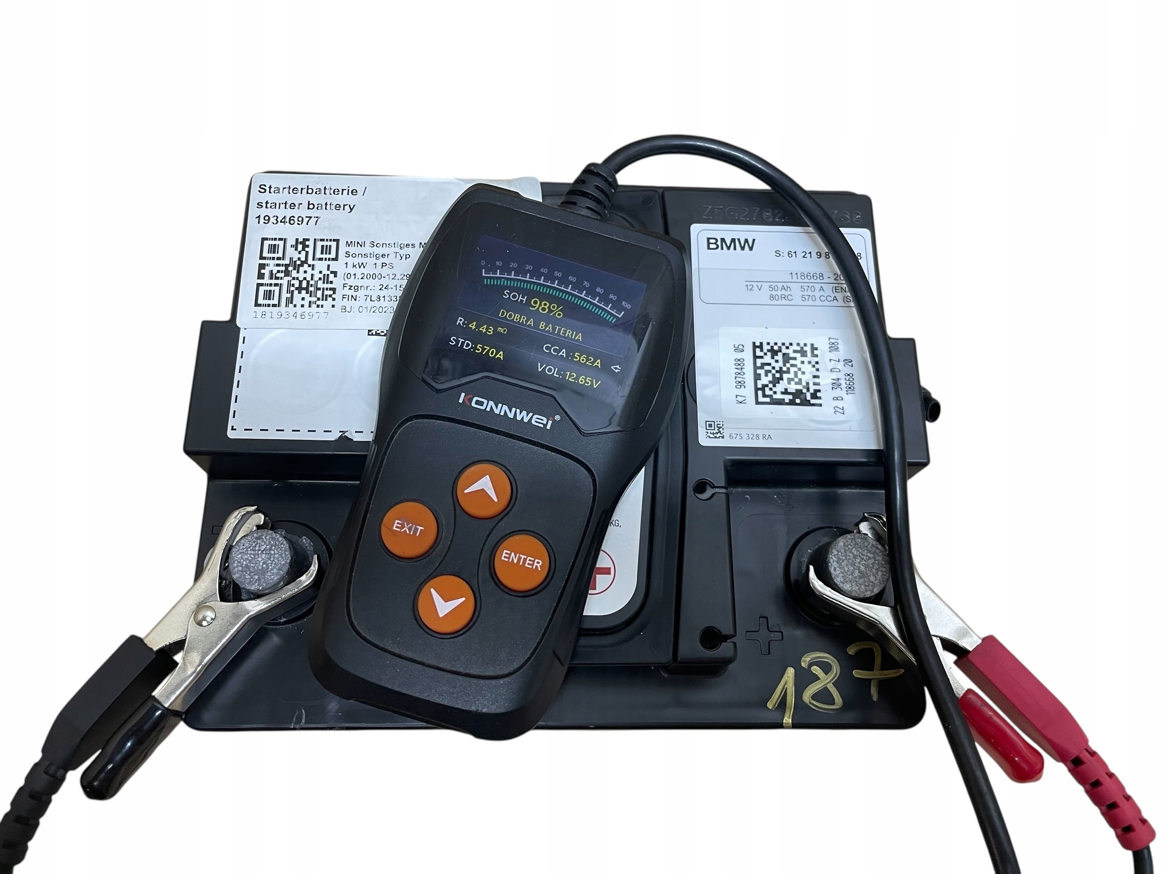 Batteria AGM START-STOP 12V 50AH 570A BMW / MINI 2022R Originale