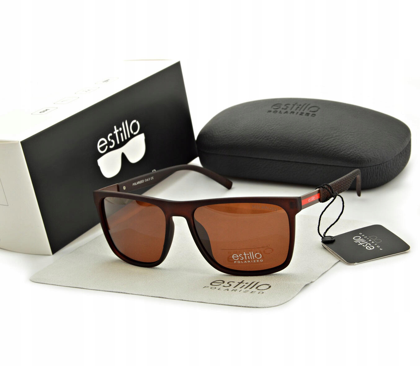 Meskie Okulary POLARYZACYJNE Nerd Estillo