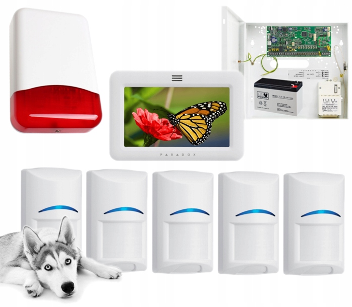 Alarm Do Domu Paradox Dotyk 5x Bosch Pet IP150+