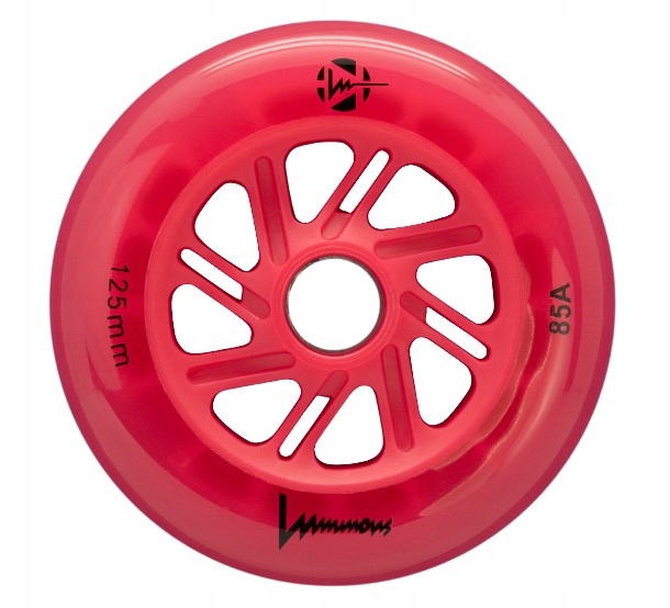Koła Świecące Do Rolek Luminous Red Red 125MM