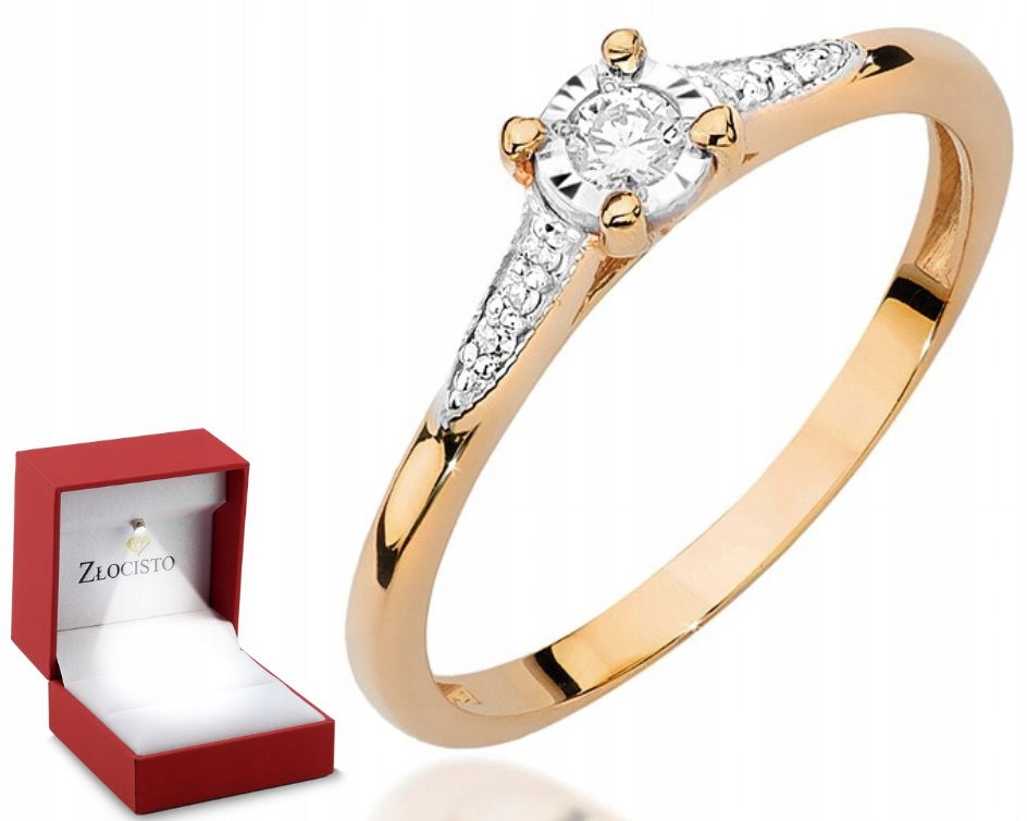 prstýnek s diamanty 585 Gravírování