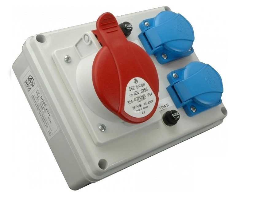 Minizásuvková rozvodnice Praktik, Ip 54, 1x3253, 2x230 V