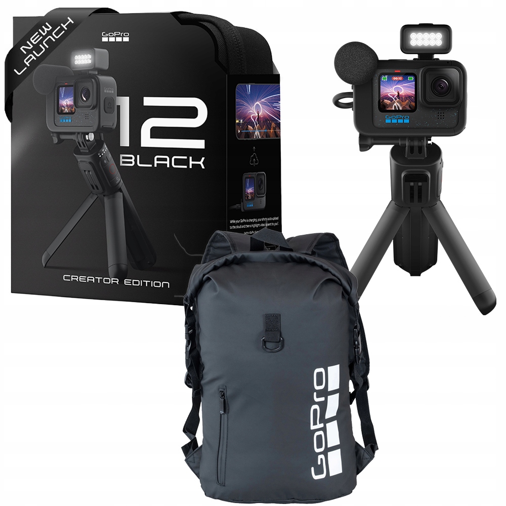 Kamera GoPro HERO12 Black Creator Edition Sada Zväčšený Batoh Zadarmo!