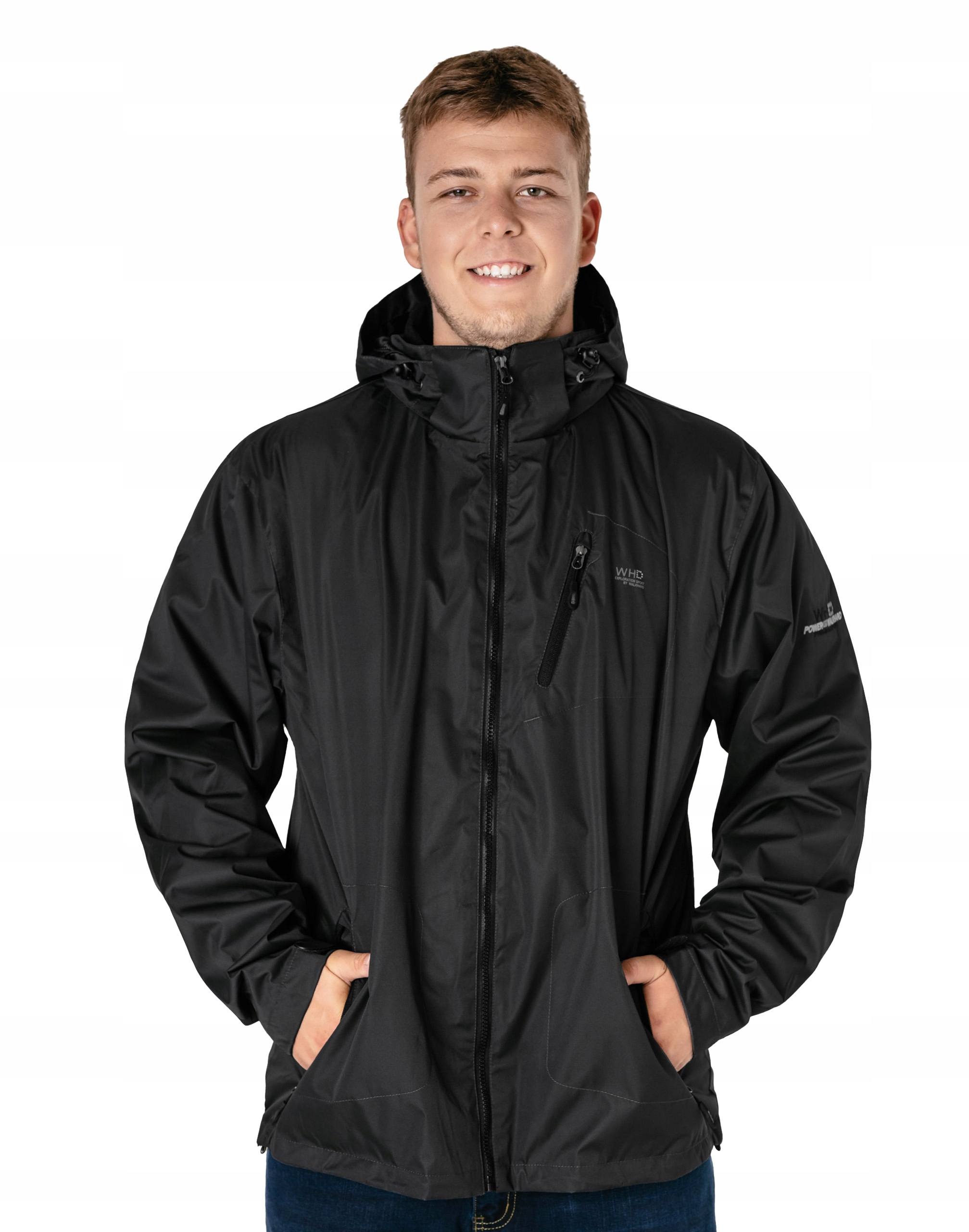 Velká tenká pánská přechodová nepromokavá bunda 5504-02 4XL