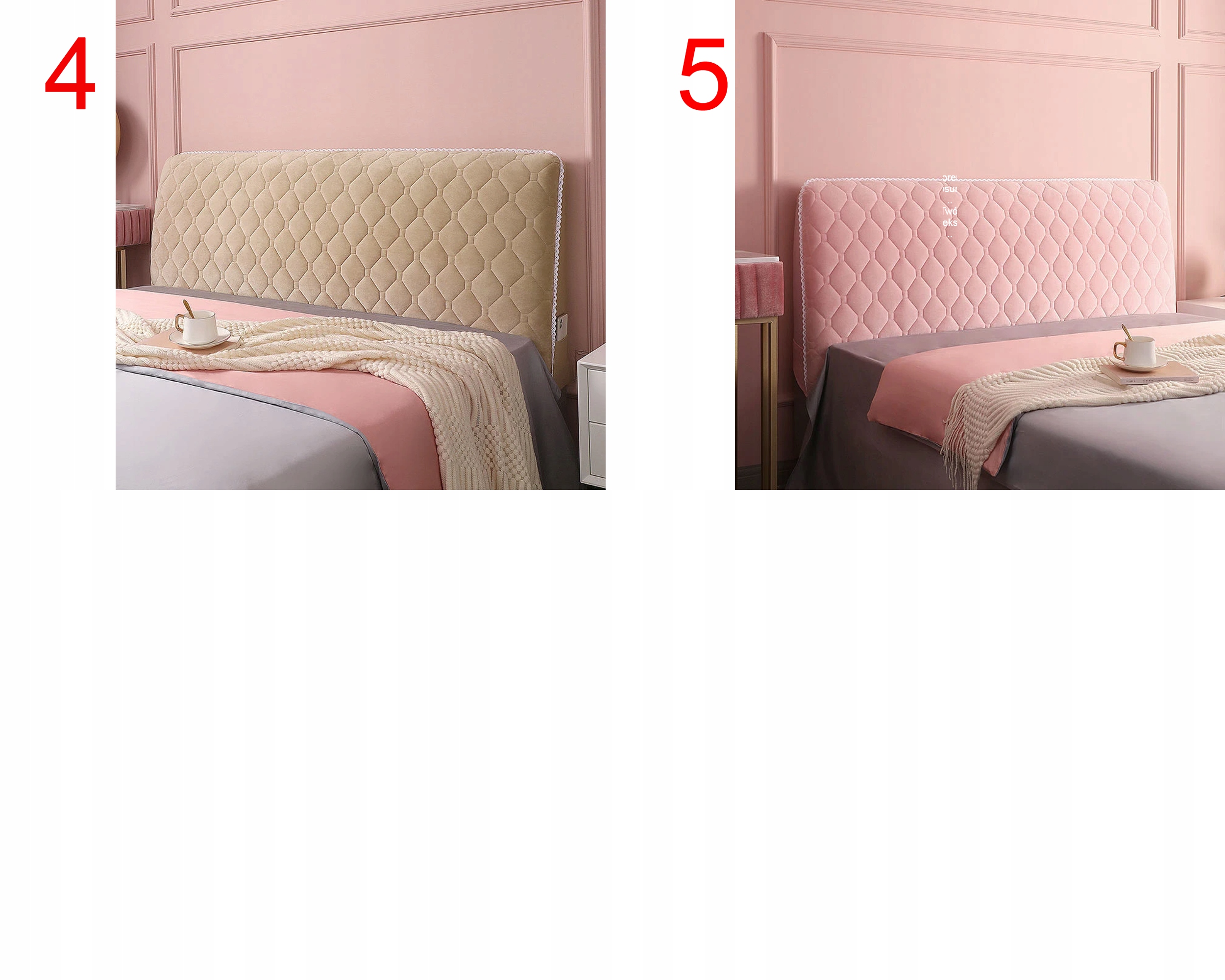 NORDIC PIKOWANY POKROWIEC NA ZAGŁÓWEK ŁÓŻKA OCHRONNY MIĘKKI 70x190CM Wysokość mebla 70 cm