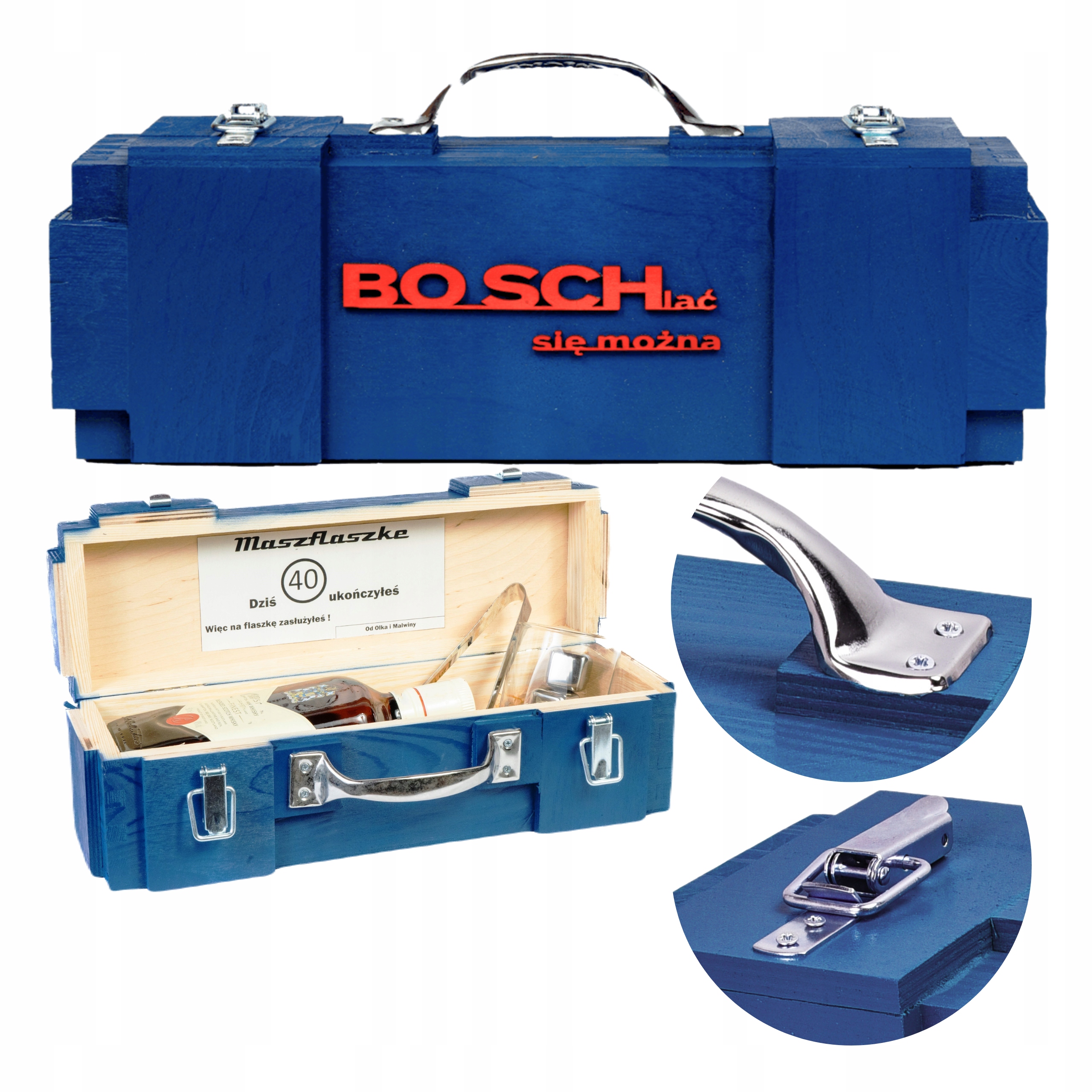 dárek pro kutila, švagra do garáže bosch, dřevěný, Masivní, Silný