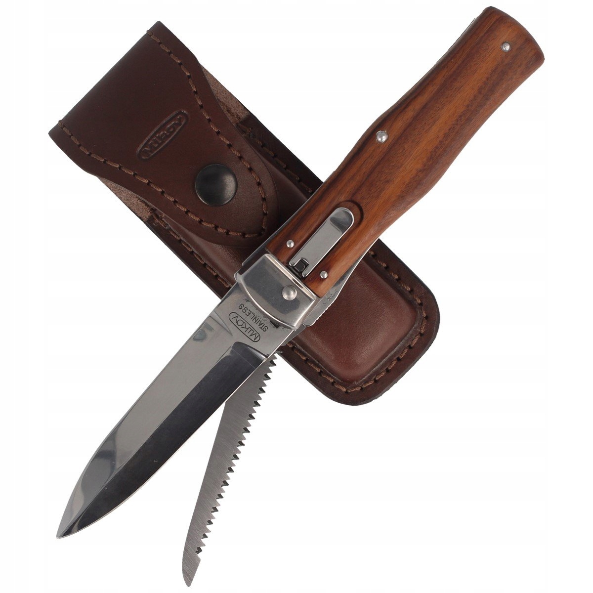 Nůž Mikov Predator Wood s pilou 241-ND-2