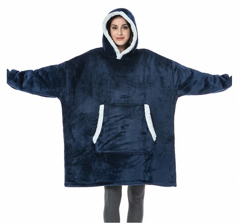 

Ciepła Bluza Koc Oversize Kocobluza 2W1 Gruba XXL