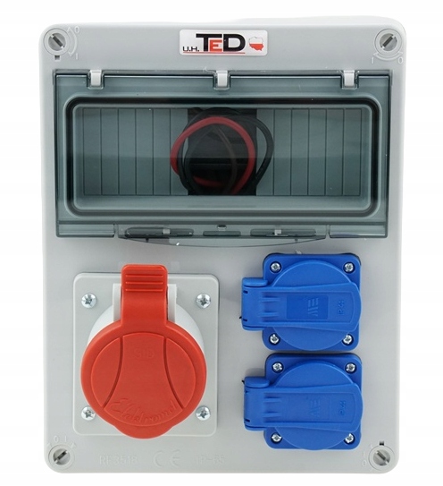 Stavební Rozvaděč Erbetka 400V 16A/5P +2 X 230V IP44