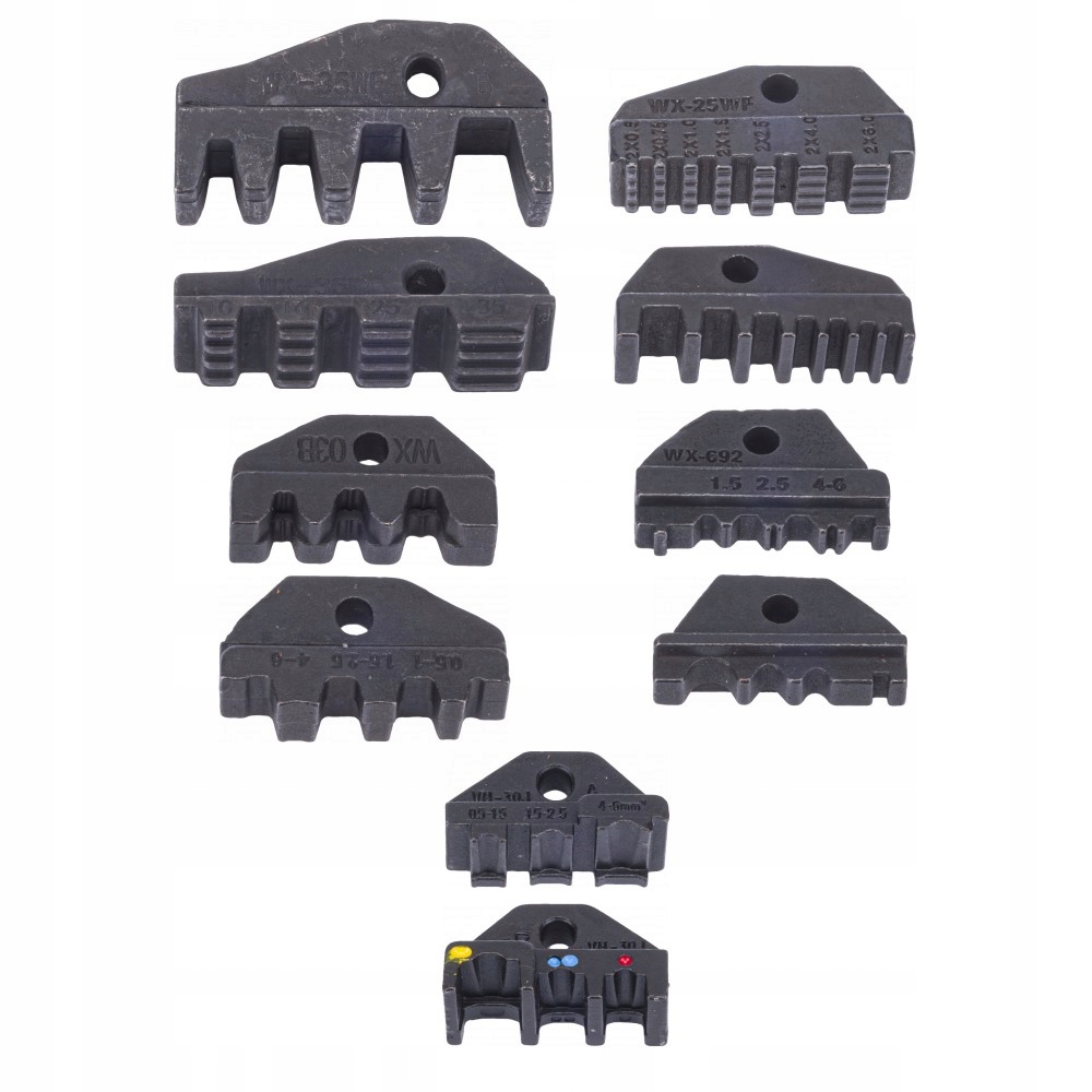 ZACISKARKA TULEJEK KOŃCÓWEK 5 MATRYC ŚCIĄGACZ Maksymalny przekrój przewodu 50 mm²