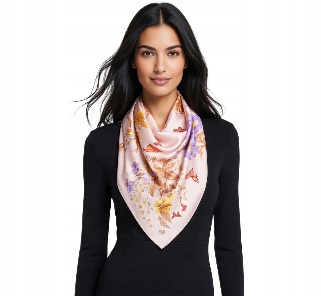 Hedvábný Šátek 100% Přírodní Hedvábí, Morušový, Prémiová Kvalita