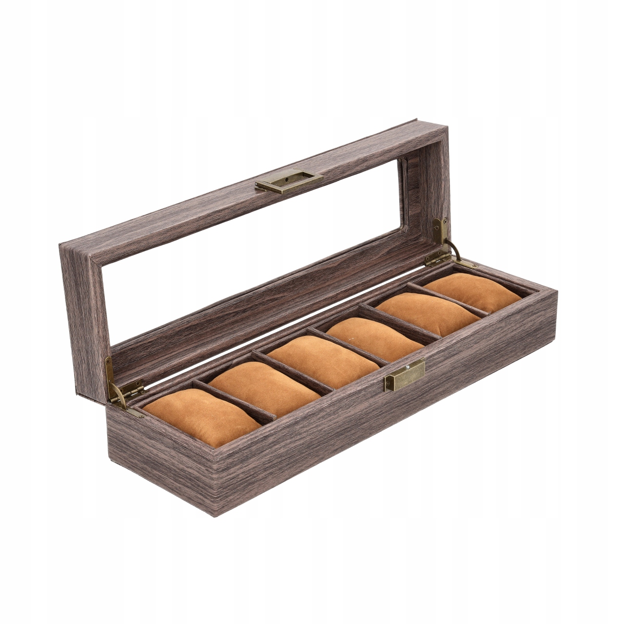 SZKATUŁKA NA ZEGARKI ETUI ORGANIZER PUDEŁKO EKSPOZYTOR NA PREZENT 6 szt G42 Płeć uniseks