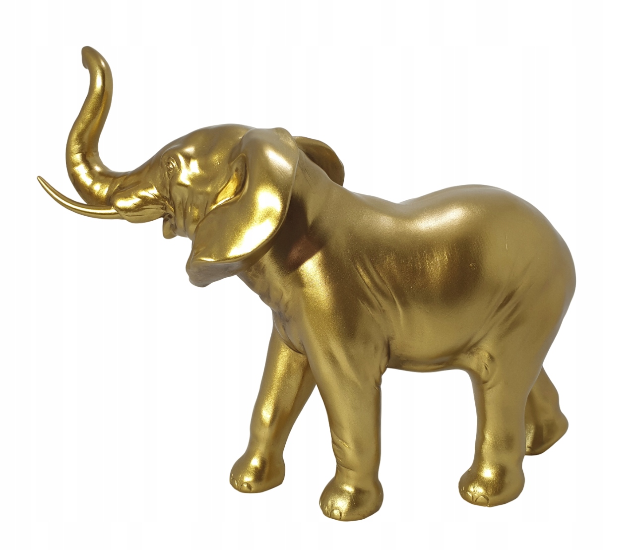 ZŁOTA FIGURKA SŁOŃ Z TRĄBĄ STATUETKA NA SZCZĘŚCIE Stan opakowania oryginalne