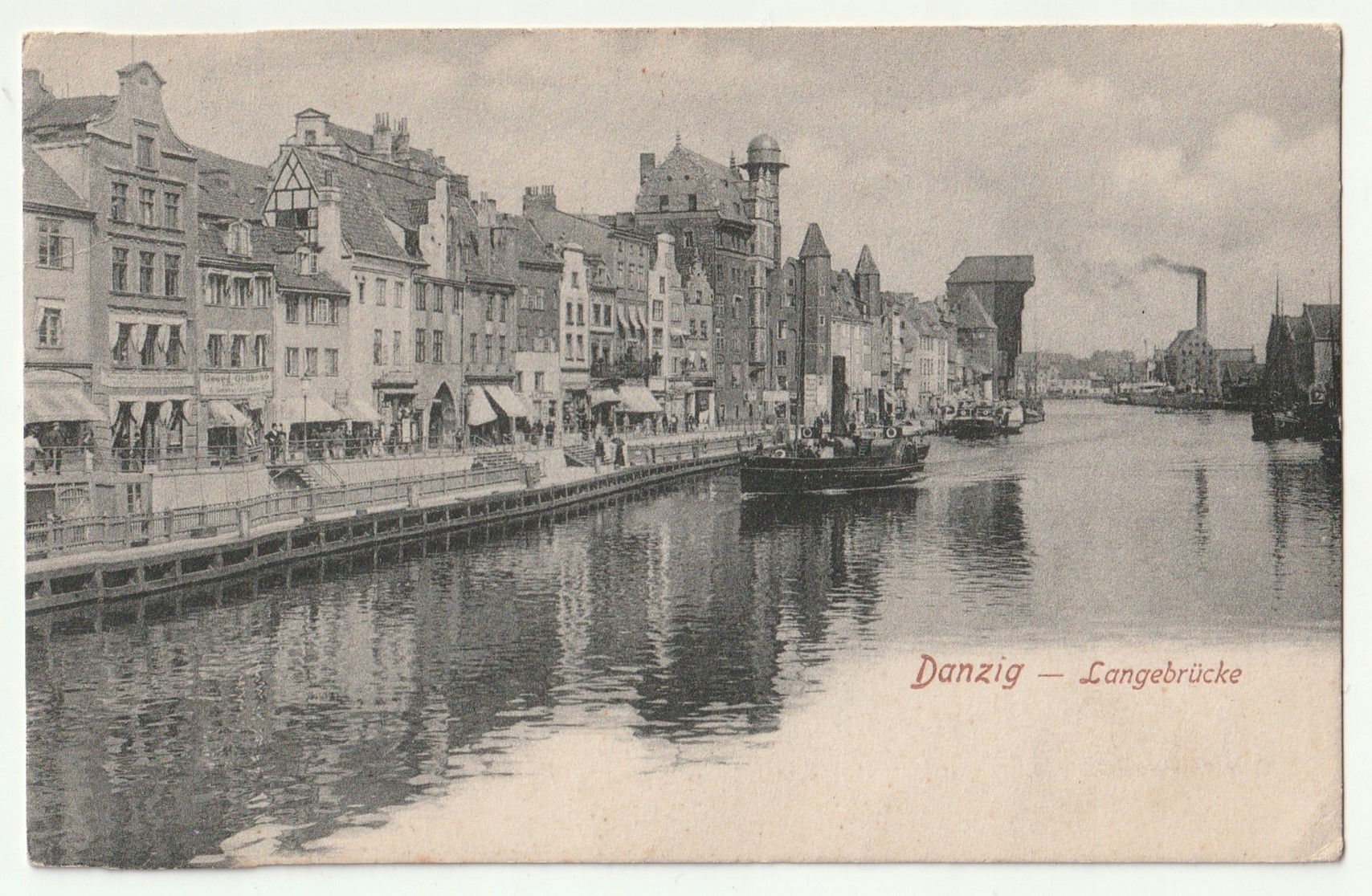 GDAŃSK. Długie Pobrzeże z Żurawiem