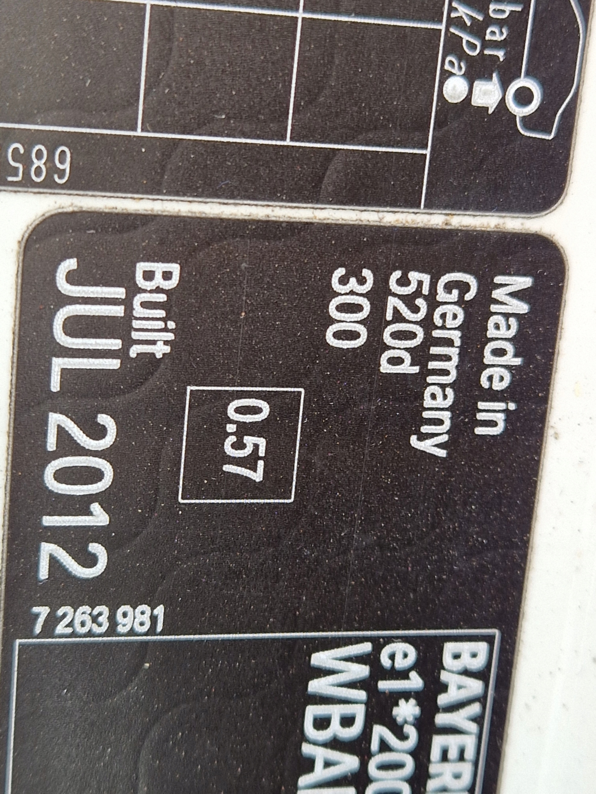 moulding threshold left BMW F10 300