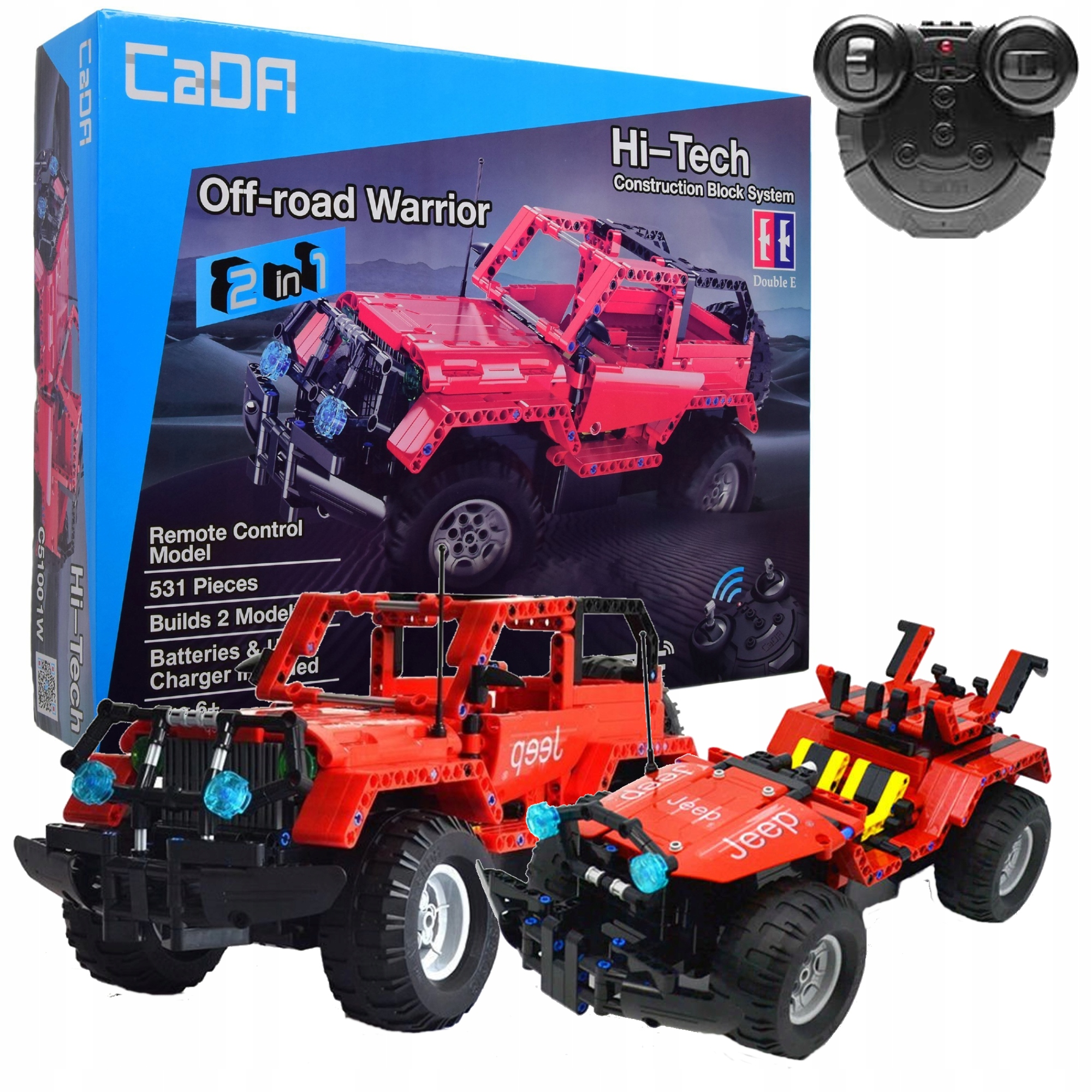 

Klocki Technic Jeep Auto Terenowe 2w1 Sterowane Rc