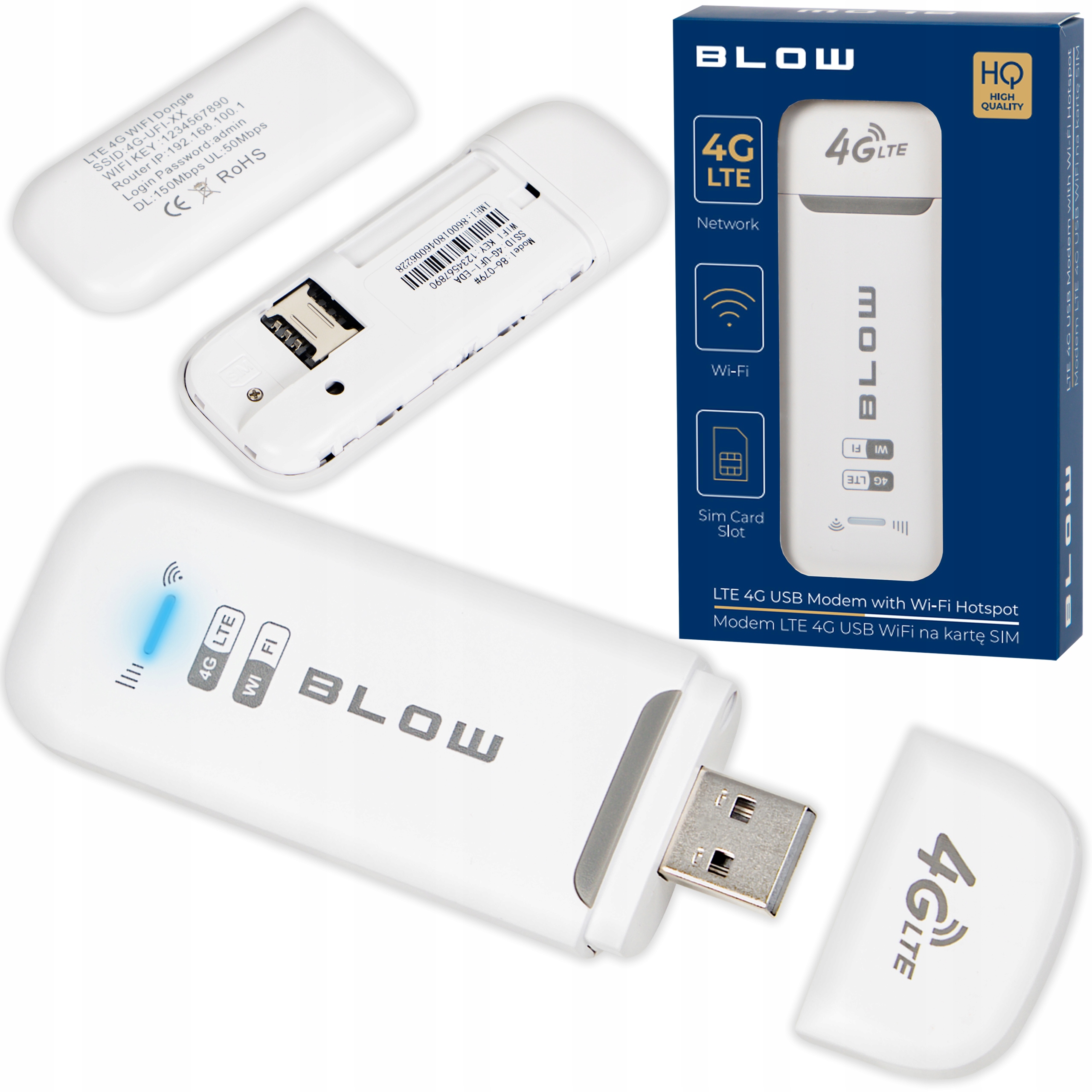 Modem USB 4G LTE Blow 4G LTE WiFi