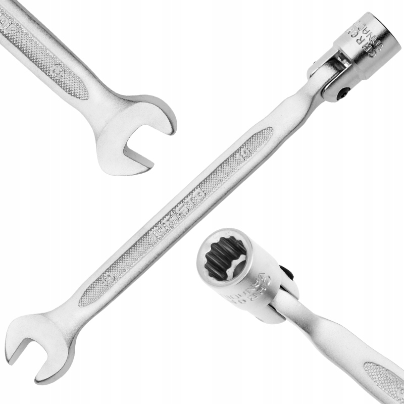 Klucz płasko-nasadowy przegubowy 10mm oczkowy łamany warsztat Jufisto