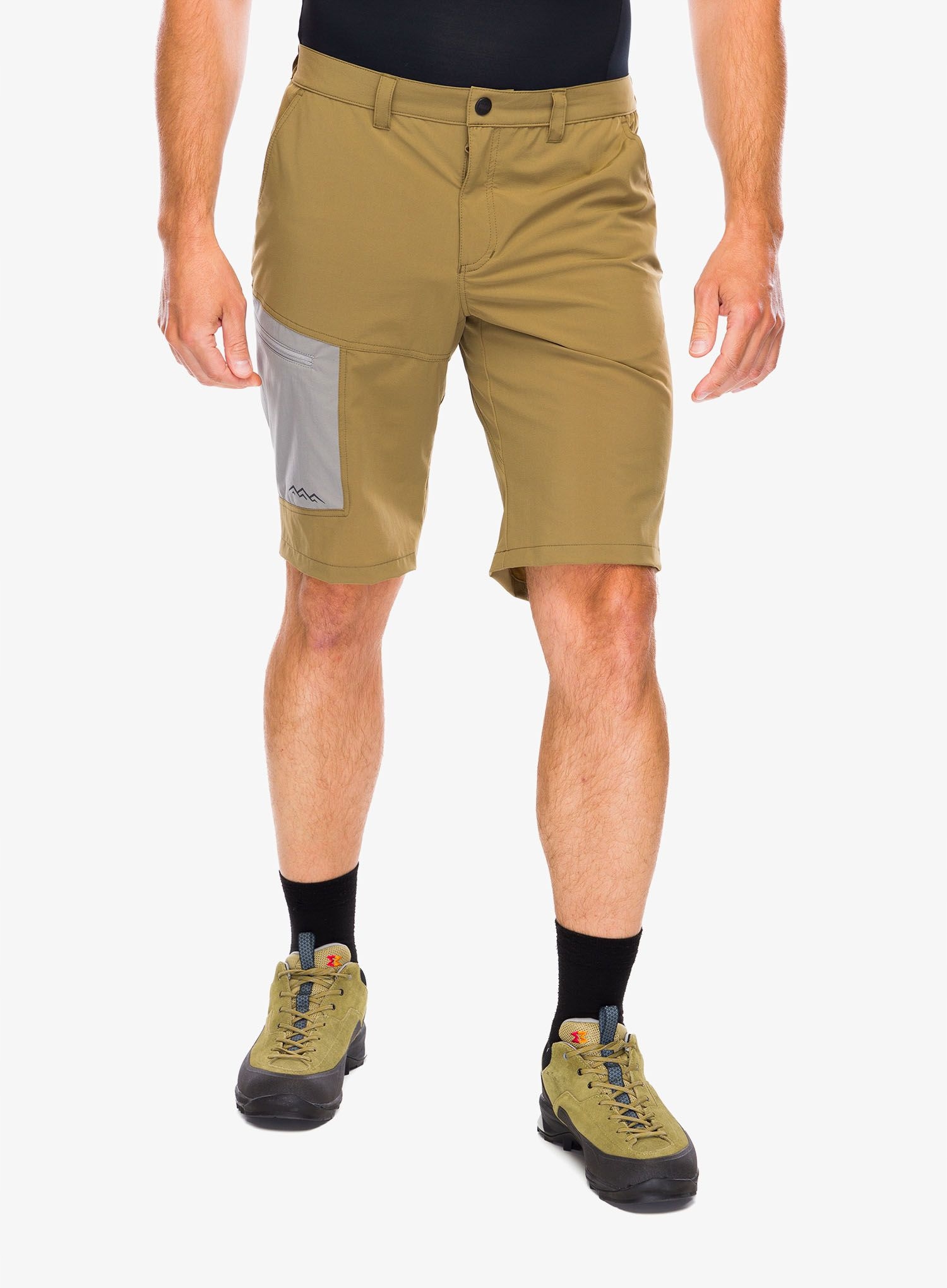 Turistické Kraťasy Turbat Bali šedá/ořechově khaki M