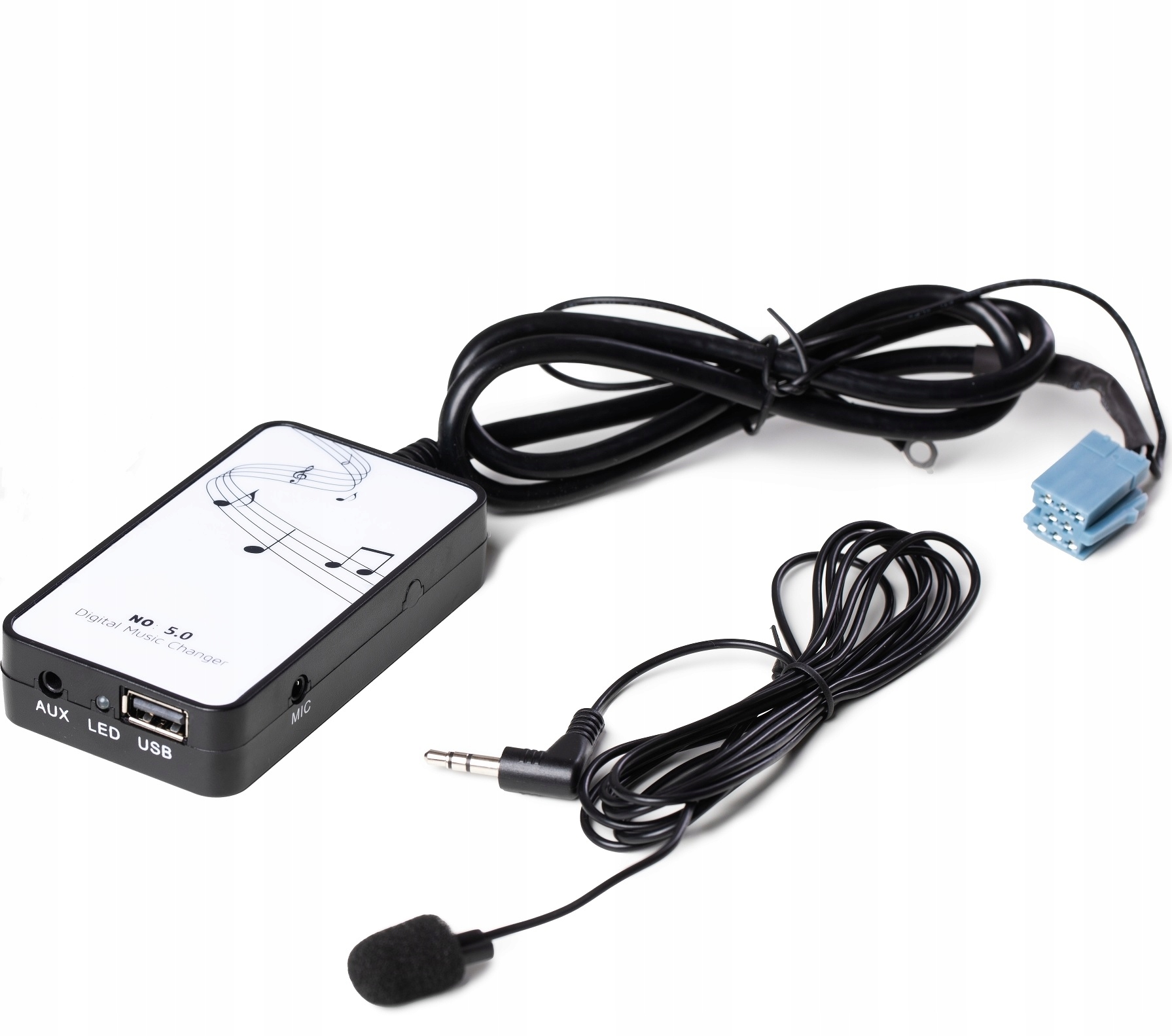 Adapter Zestaw Głośnomówiący Bluetooth Vw Audi Skoda Seat Usb MP3 Flac