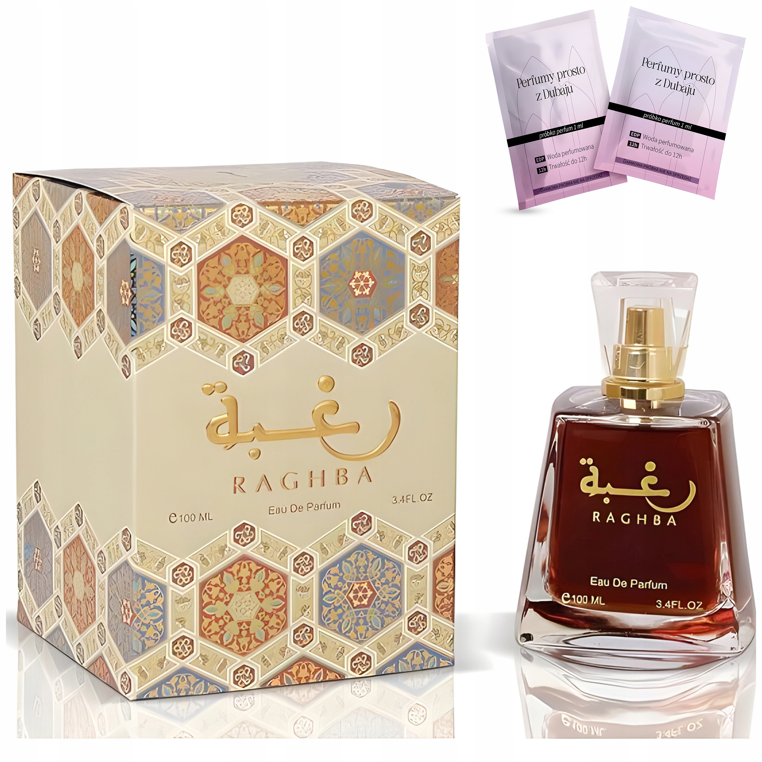 DÁMSKY PARFUM LATTAFA RAGHBA 100ml ORIENTÁLNE VANILKOVÁ SLADKÁ NIŠKA