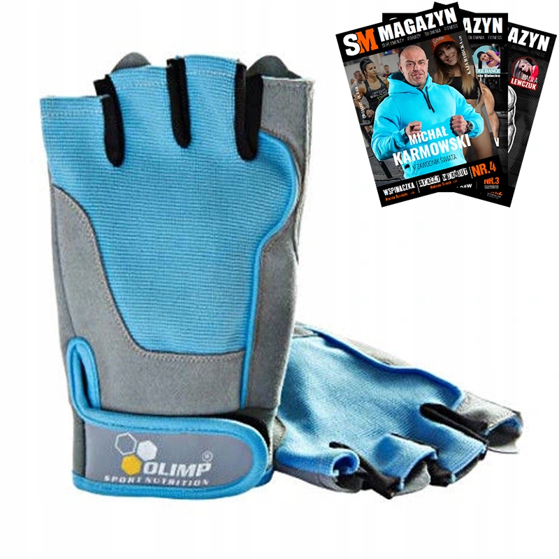 

Olimp Rękawice Fitness One Rękawiczki Niebieskie