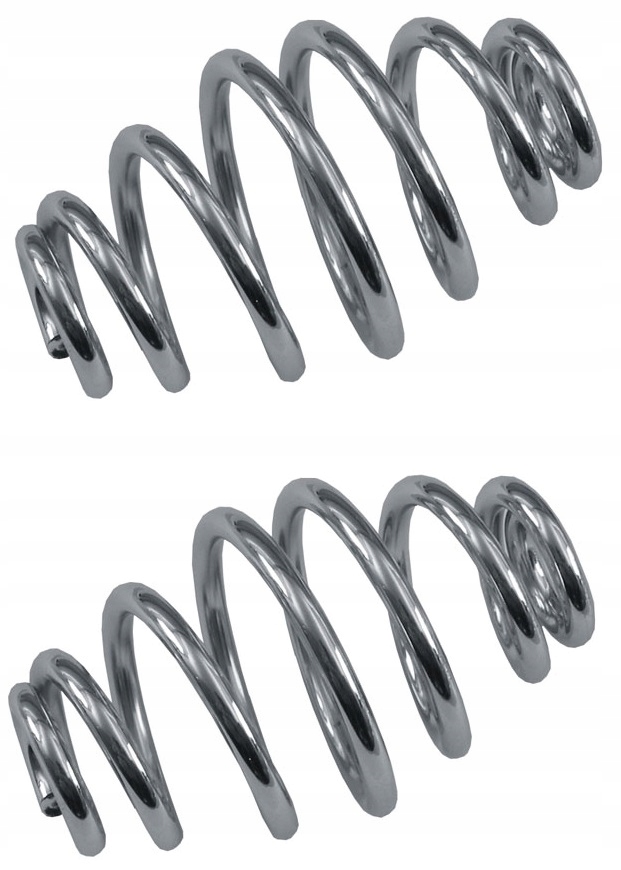 Sprężyny siedzenia Solo 4" Harley Bobber Chopper Custom - Chromowane - 2szt