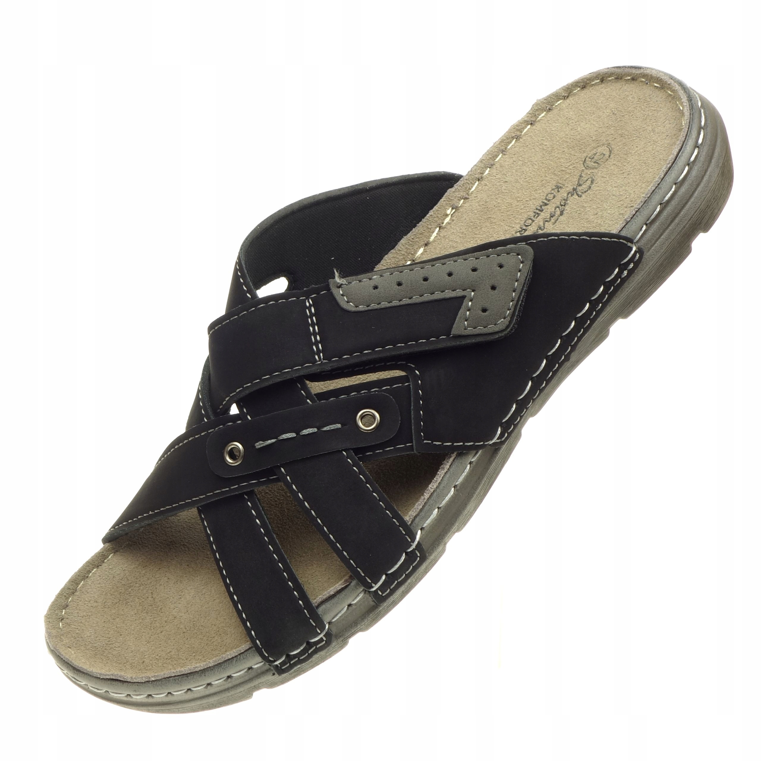 Pánské Pantofle Skotnicki Pohodlné Lehké Boty Stélka Kůže Loutky 45