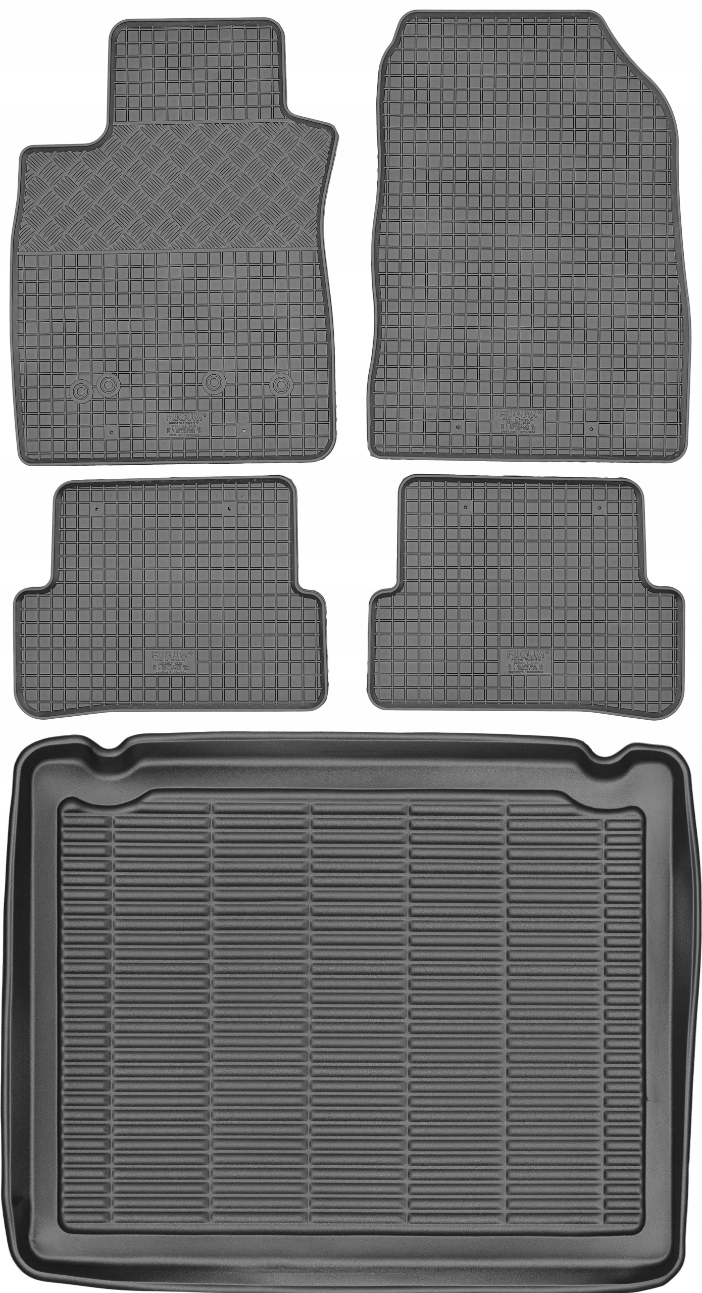 Renault Clio III Kombi 2006-2012 Sada Gumové rohože rohož