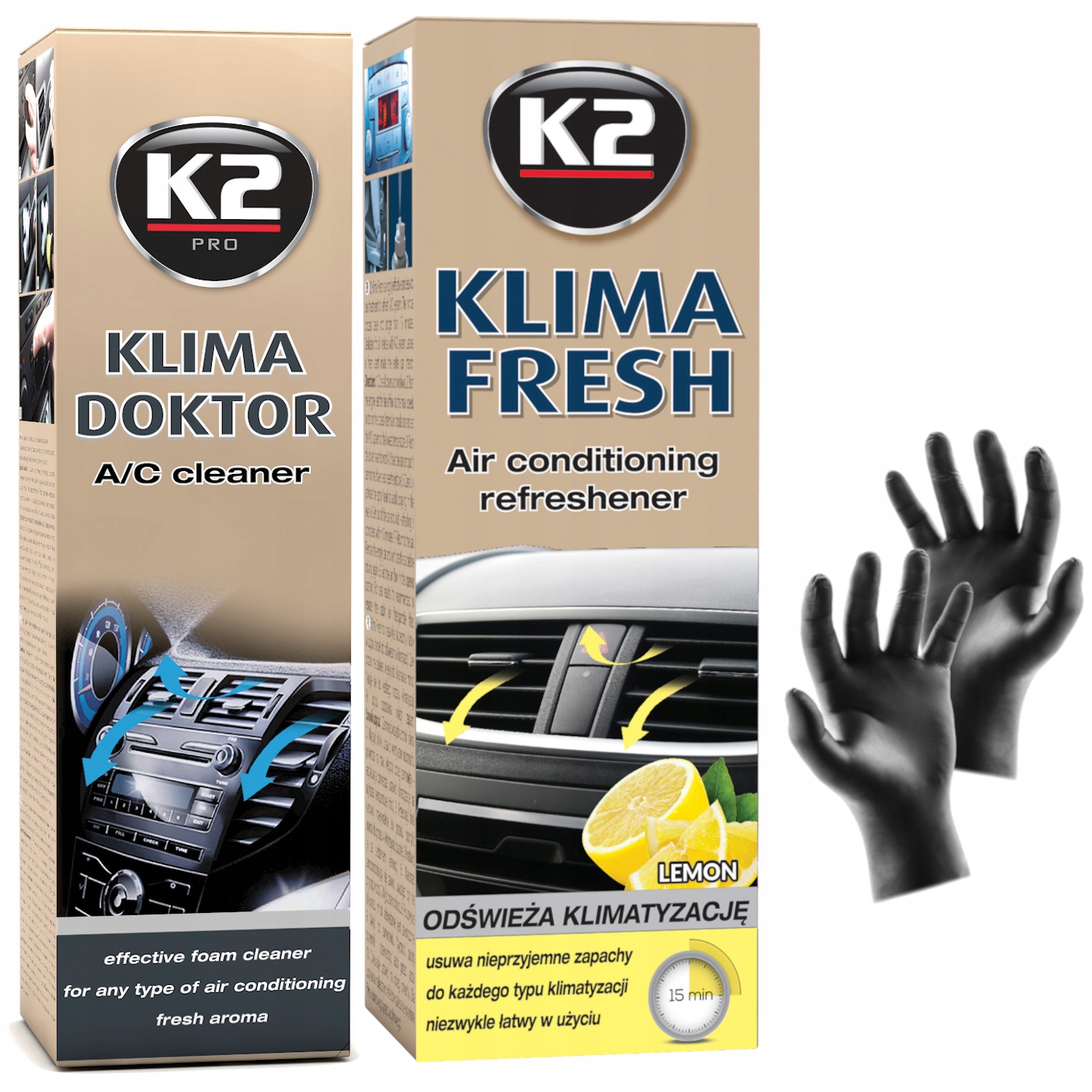 

K2 Zestaw Do Ogrzybiania Klimatyzacji Cytrynowy Re