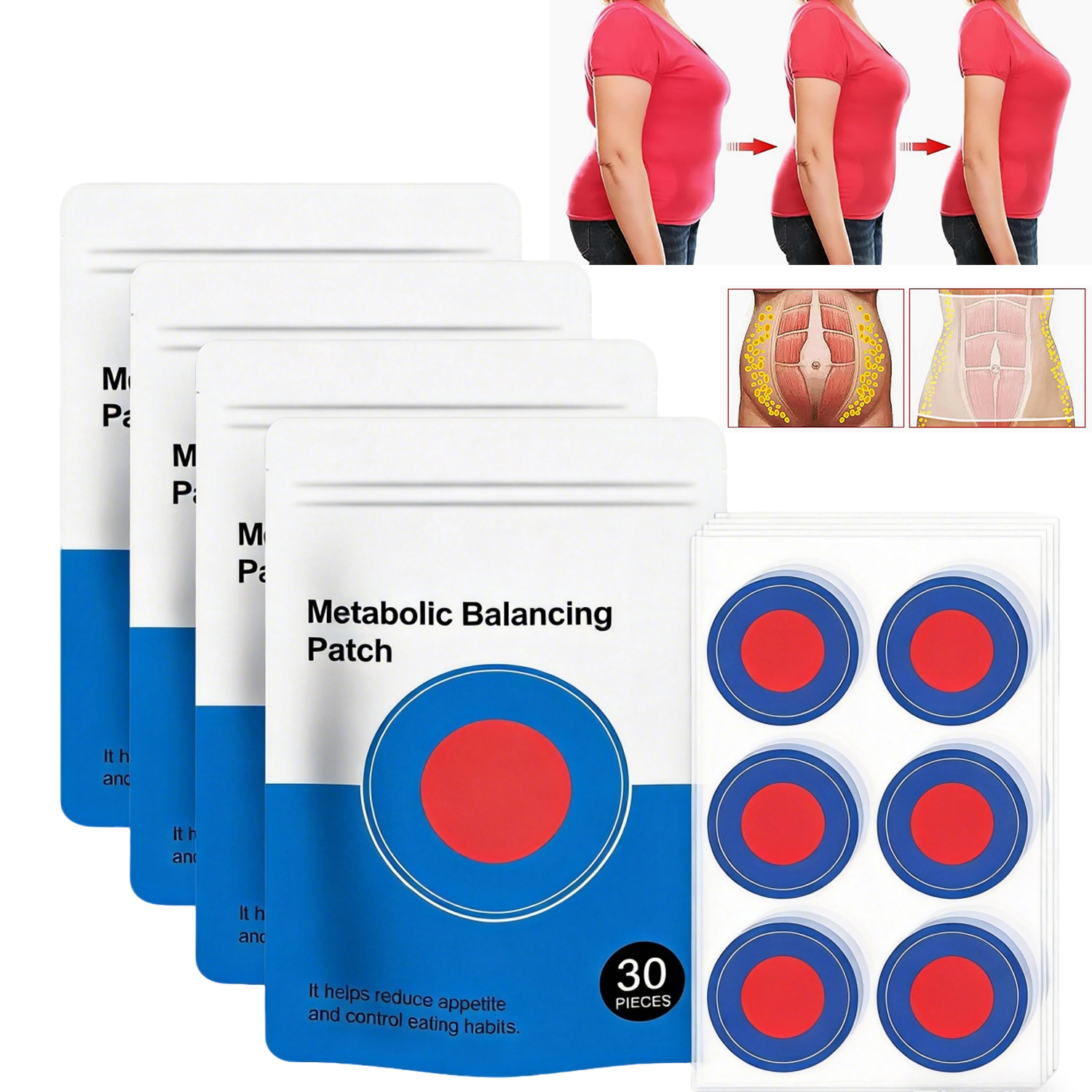 Plastry Odchudzające Dla Mężczyzn I Kobiet Kuracja Miesięczna 120 szt.