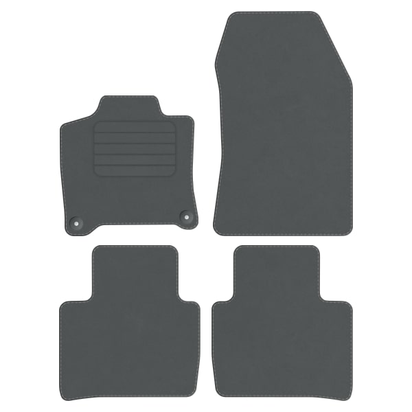 Citroen C5 X Hybryda od 2022 dywaniki welurowe Szary Prem