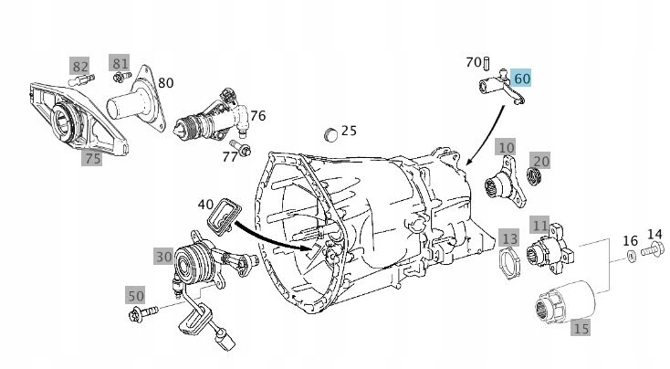 Dzwignia wybierania biegow Mercedes Sprinter Vito Car type Cargo vans Trucks RVs Buses