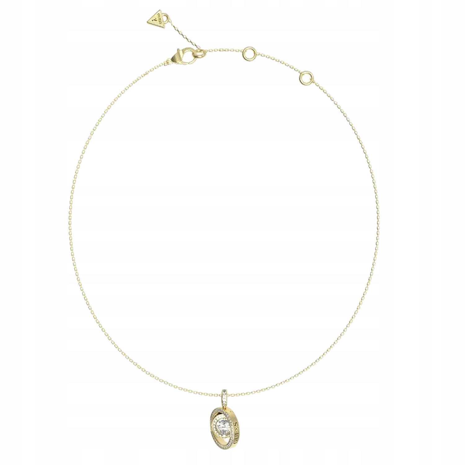 Náhrdelník Guess zlatý zirkon 45 cm