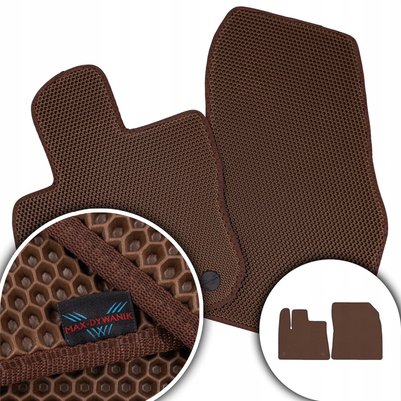 Opel Combo E 2os 2018- Koberce Eva Eternity Hnedá Honey